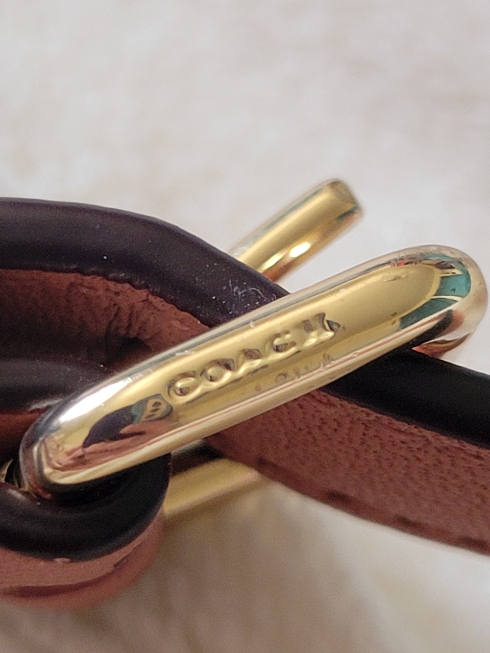 Coach Pink Croc-Embossed Leather Dome Satchel - Picture 8 of 13